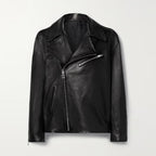 Women Black Lambskin Motorbike Riding Leather Biker Jacket