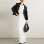 Women Black Lambskin Motorbike Riding Leather Biker Jacket