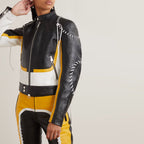 Women Black Sheepskin Motorcycle Riding Leather Biker Jacket