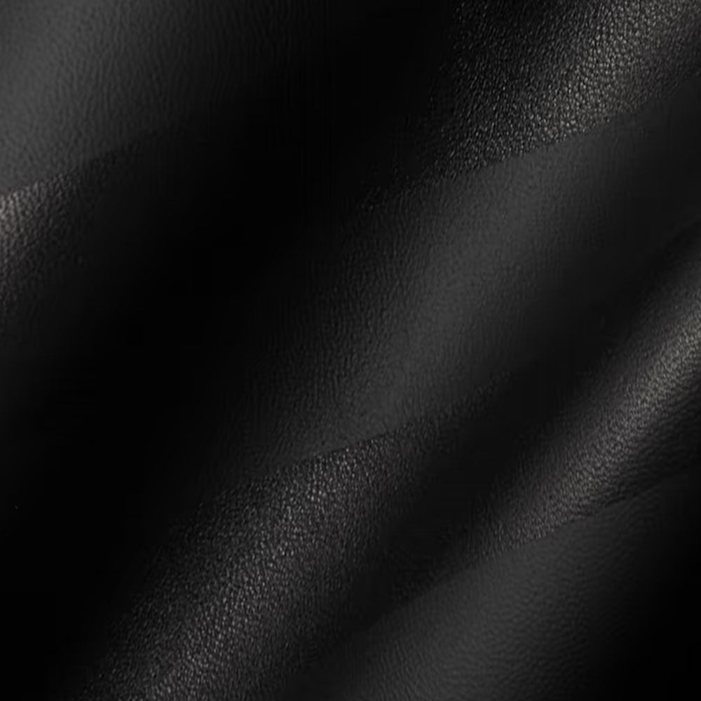 Women Black Belted Lambskin Motorbike Leather Biker Jacket