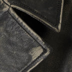 Women Black Motorcycle Goatskin Biker Leather Jacket
