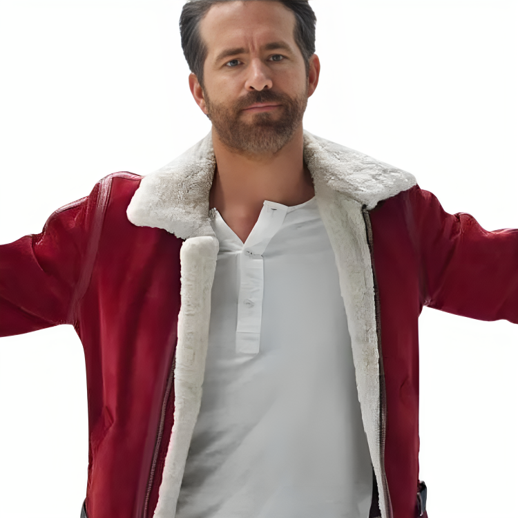 Clint Briggs Spirited Mens Red Aviator Jacket