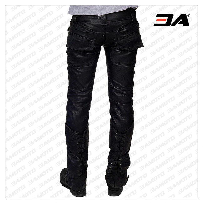 Vintage Moto Lambskin Leather Pant