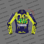 Valentino Rossi Blue Yamaha 2024 Motorcycle Leather Race Jacket