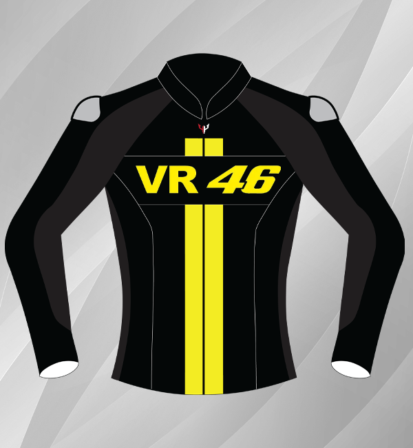 Valentino Rossi VR46 Black - Men's Leather Jackets