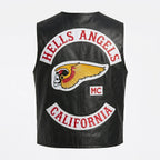 Men’s California Style Motorcycle Leather Vest – Biker Riding Vest