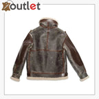 Vintage Military Style B-3 Bomber Leather Jacket
