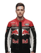 Vintage RedBull Leather Race Moto Jacket 90s USA – Retro Style