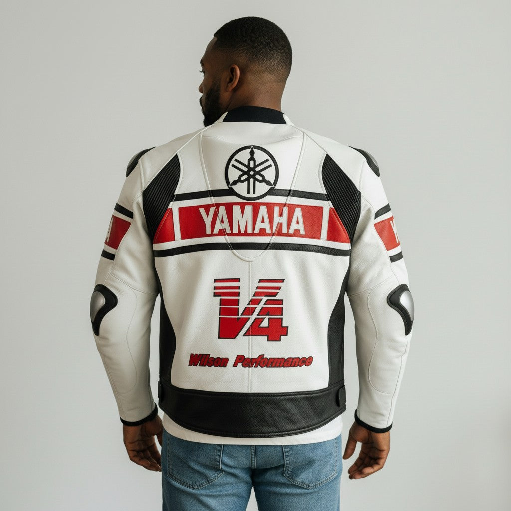 Yamaha RZ500 Racing Motorcycle Leather Jacket