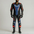 Alpinestars GP Force V2 One-Piece Racing Leather Suit | Black Blue Red