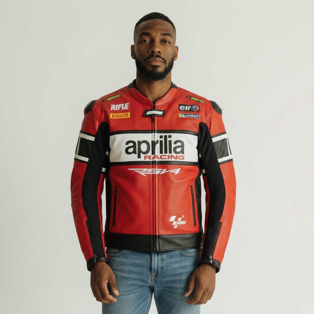 Aprilia Motorcycle Leather Racing Jacket