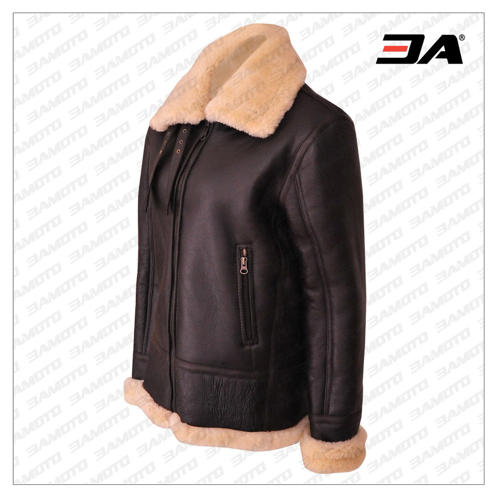 Women B3 Aviator Shearling Leather Jacket