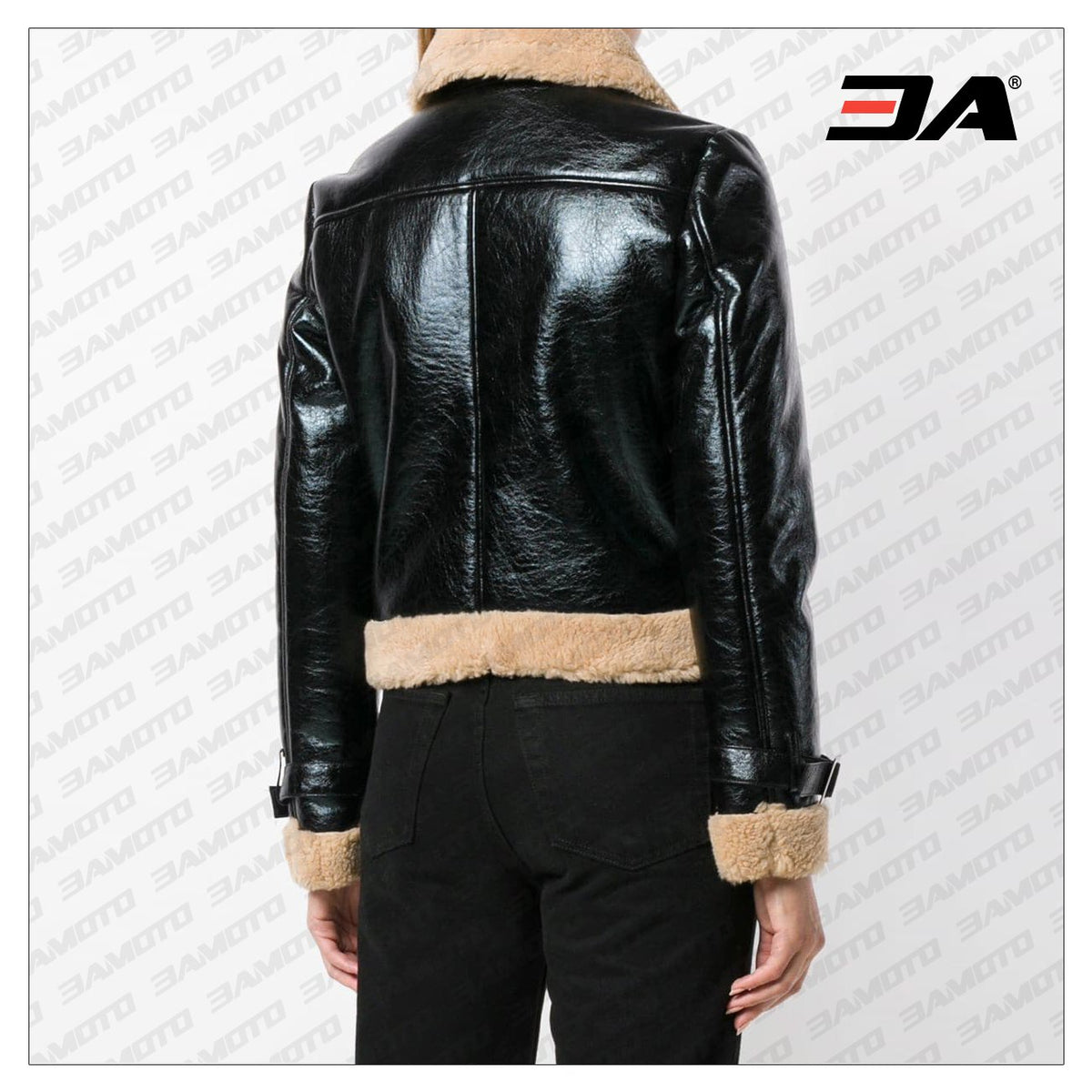 Women Black Bomber Leather Jacket