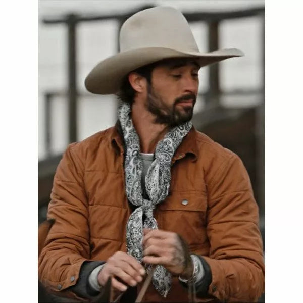 Ryan Bingham Yellowstone Season 4 Walker Puffer Jacket