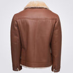 Western Shearling Trucker Coat For Men