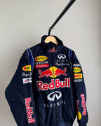 Red bull fully Embroidered racing jacket in blue.
