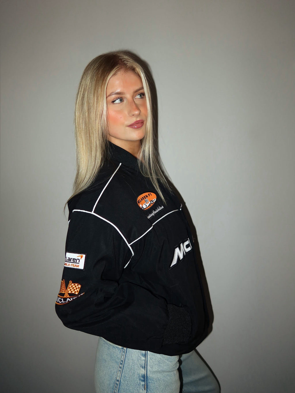 McLaren Vintage Bomber Jacket - Black