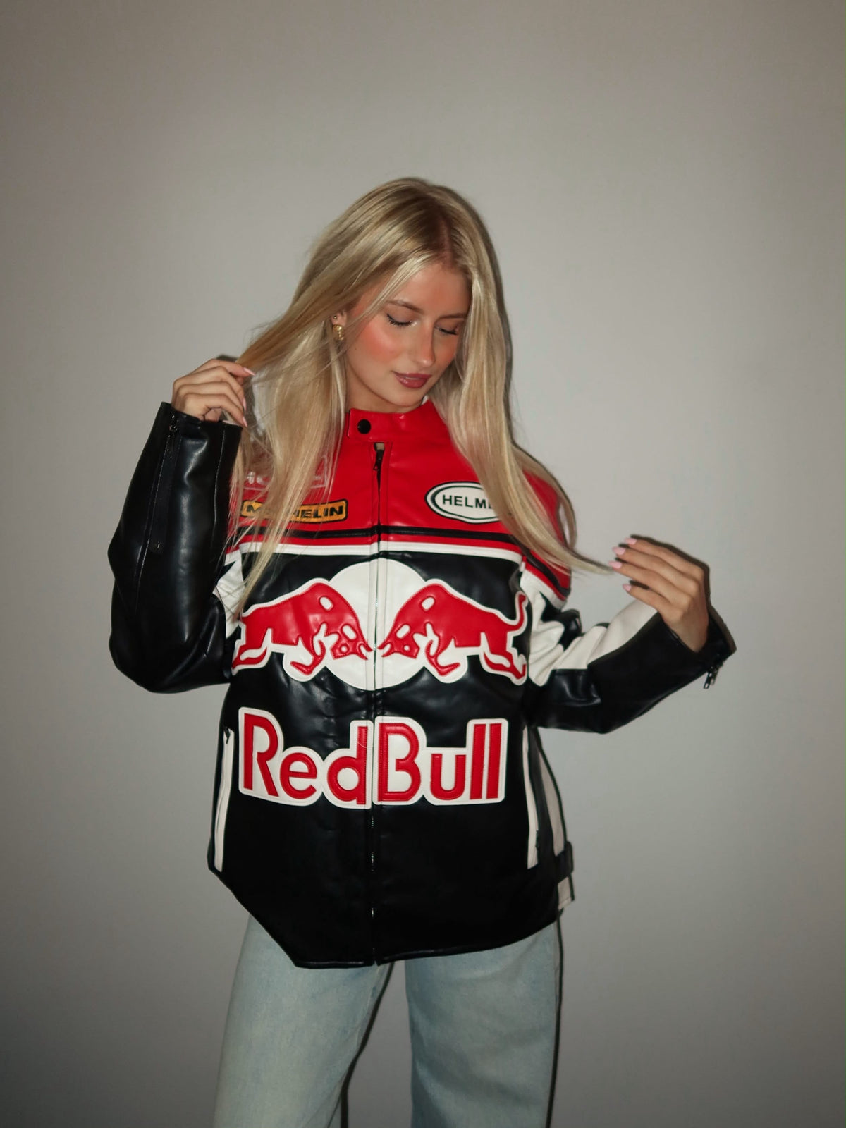 Red Bull Leather Racing Jacket