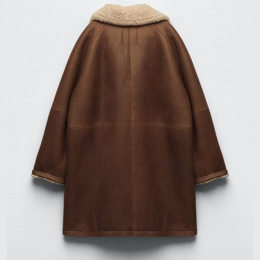 Women RAF Sheepskin Shearling Coat
