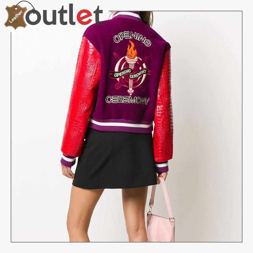 Women New Sateen Bomber Varsity Jacket