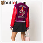 Women New Sateen Bomber Varsity Jacket