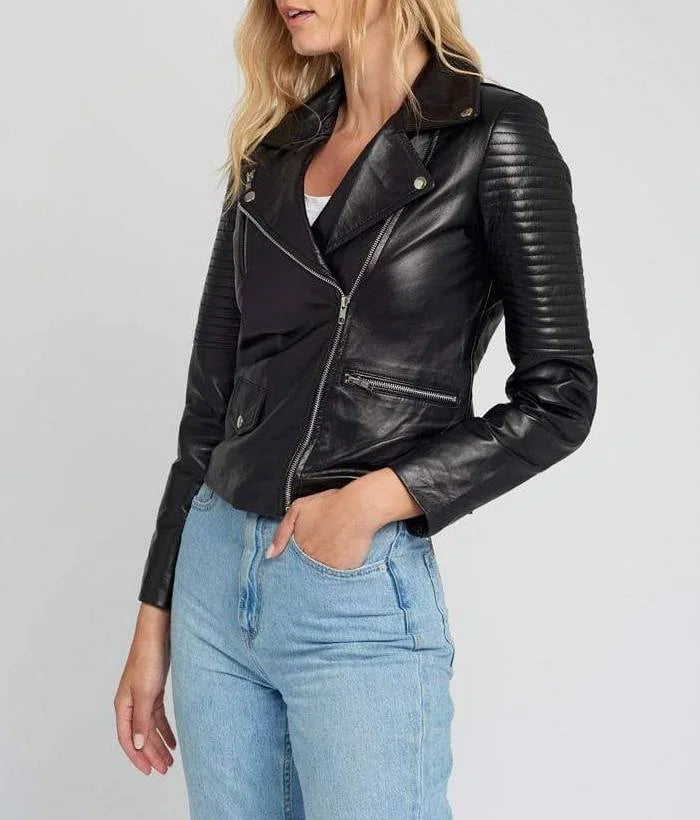Womens Motorcycle Leather Jacket