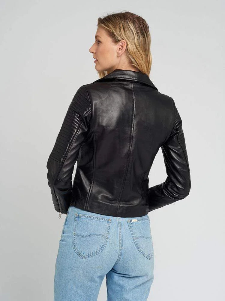 Womens Motorcycle Leather Jacket
