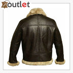 Women RAF B3 Pilot Winter Real Shearling Sheepskin Leather Bomber Aviator Jacket