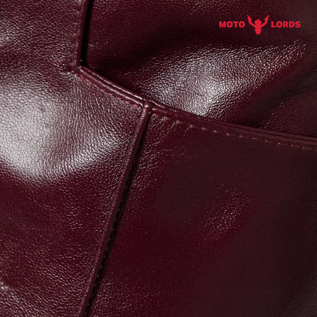 Plus Size Red Leather Pants For Women