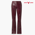 Plus Size Red Leather Pants For Women