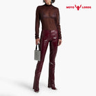 Plus Size Red Leather Pants For Women