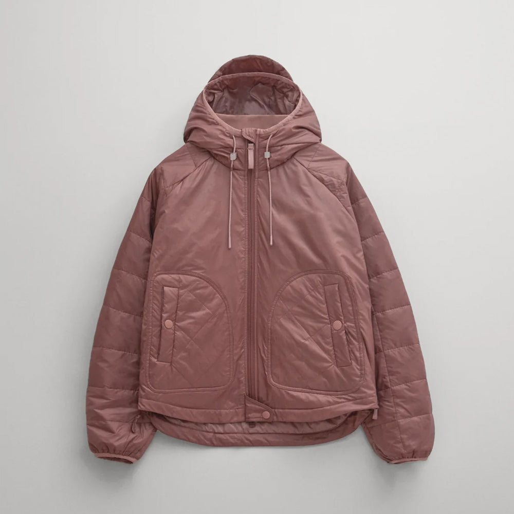 Women's Pink Winter Parka Jacket with Hood