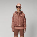 Women's Pink Winter Parka Jacket with Hood