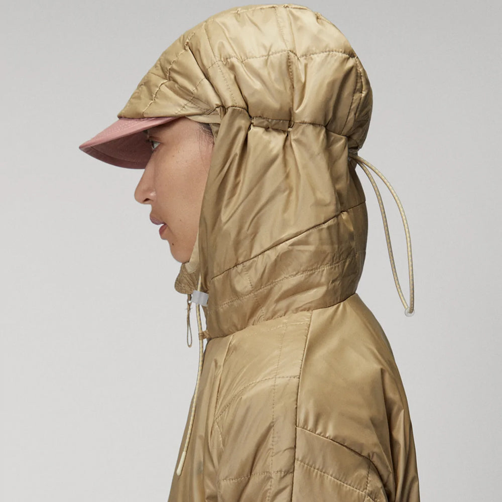Women's Yellow Parka Jacket with Hood