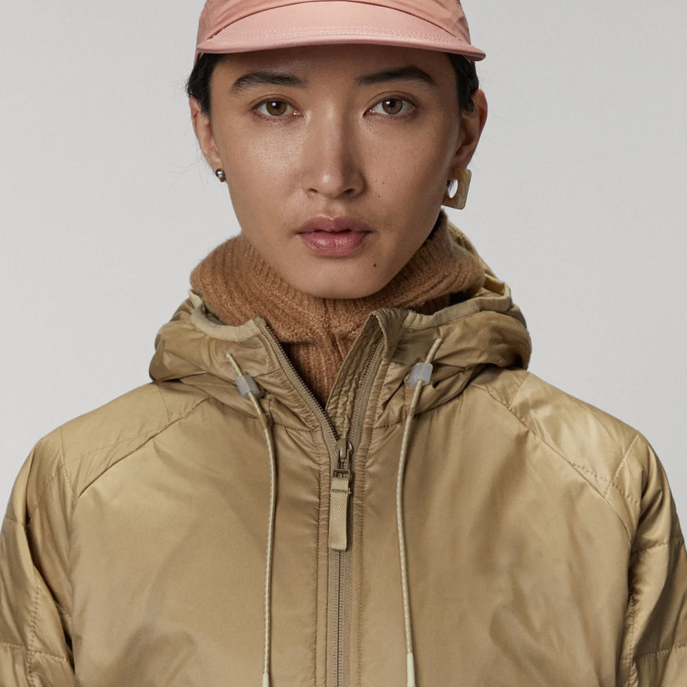 Women's Yellow Parka Jacket with Hood