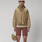 Women's Yellow Parka Jacket with Hood