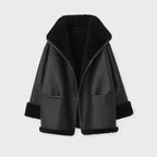 Women’s B3 RAF Aviator Black Shearling Sheepskin Leather Jacket