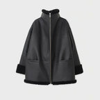 Women’s B3 RAF Aviator Black Shearling Sheepskin Leather Jacket