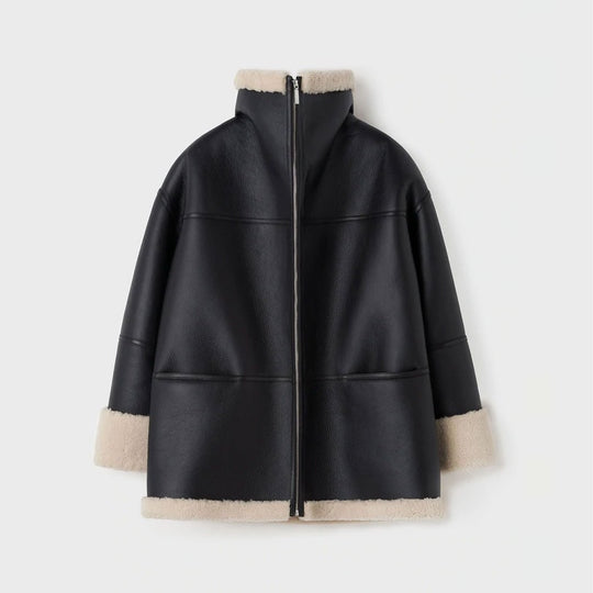 Women’s B3 RAF Sheepskin Aviator Shearling Leather Jacket