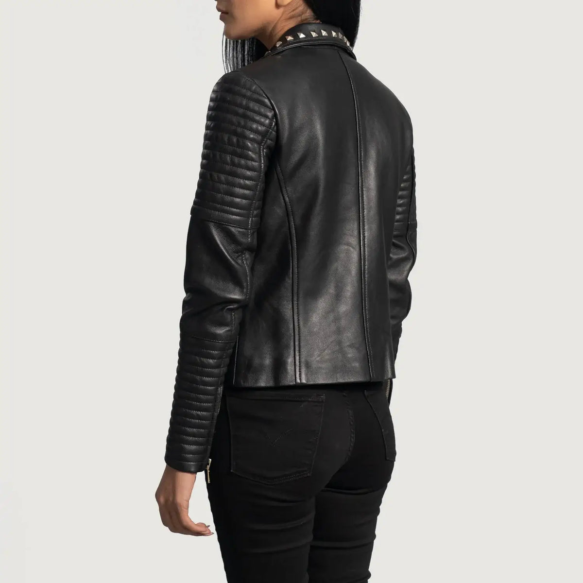 Women’s Black Biker Jacket