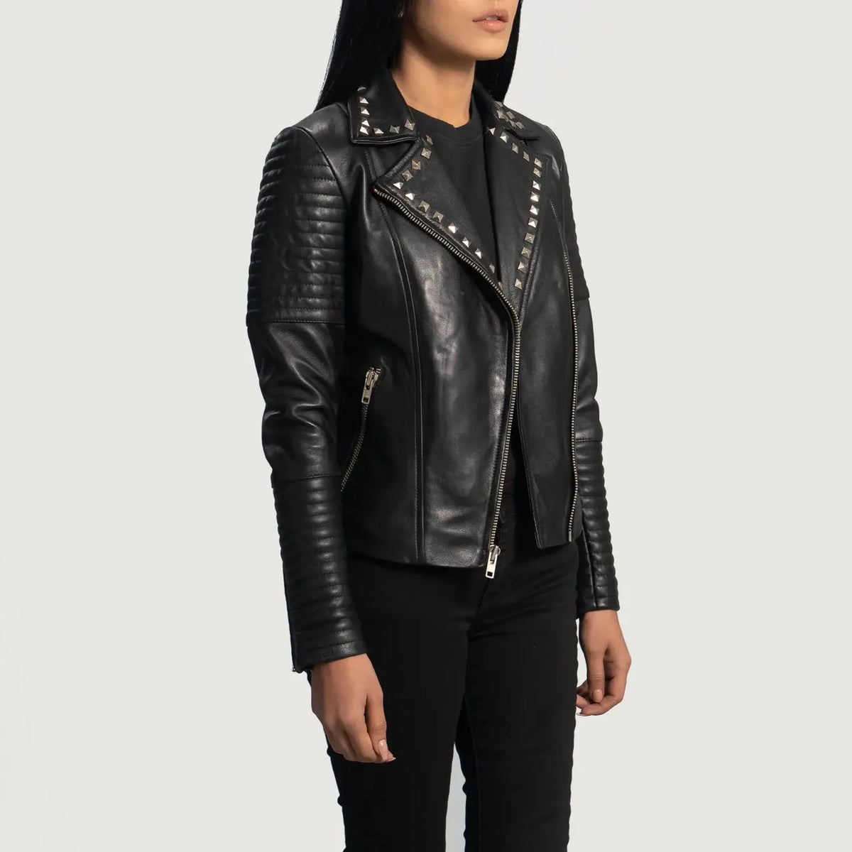 Women’s Black Biker Jacket