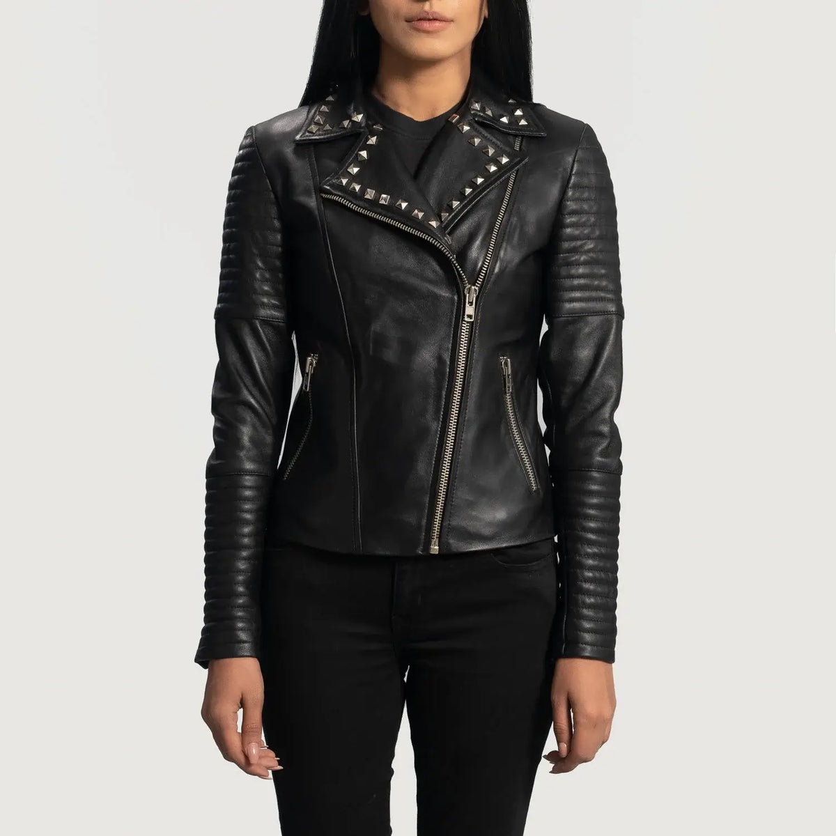 Women’s Black Biker Jacket