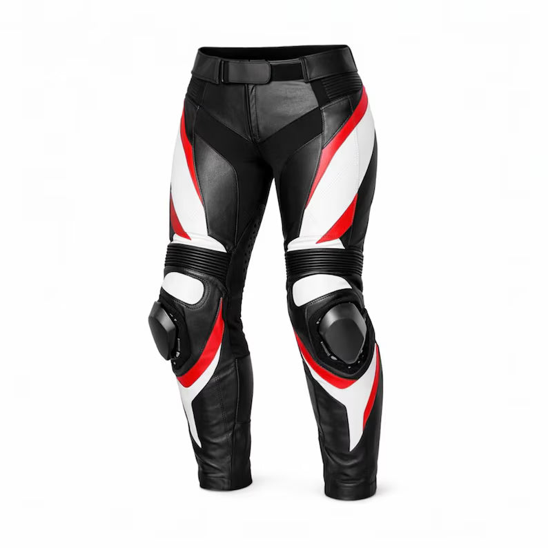 Women's Genuine Leather Motorcycle Pants