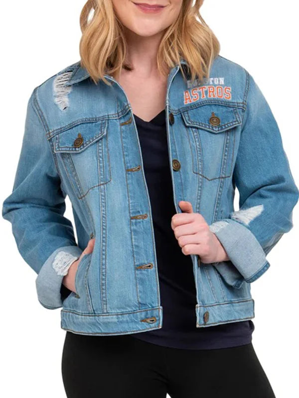 Baseball Houston Sports Denim Jacket