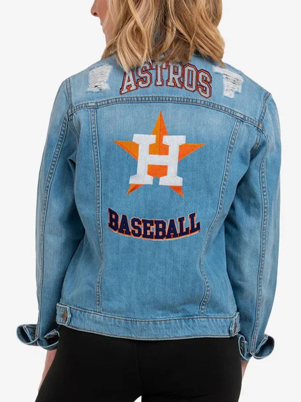 Baseball Houston Sports Denim Jacket