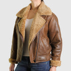 Womens Sheepskin Leather Jacket
