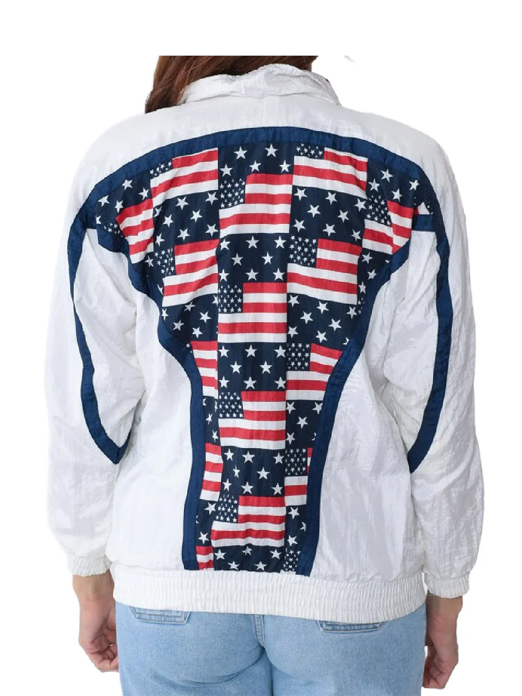 American Flag's Stars and Stripes Windbreaker Jacket