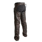 Women's Western Leather Chaps Back Side View