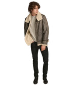 Xander Aviator Shearling Leather Jacket