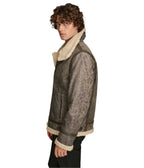 Xander Aviator Shearling Leather Jacket